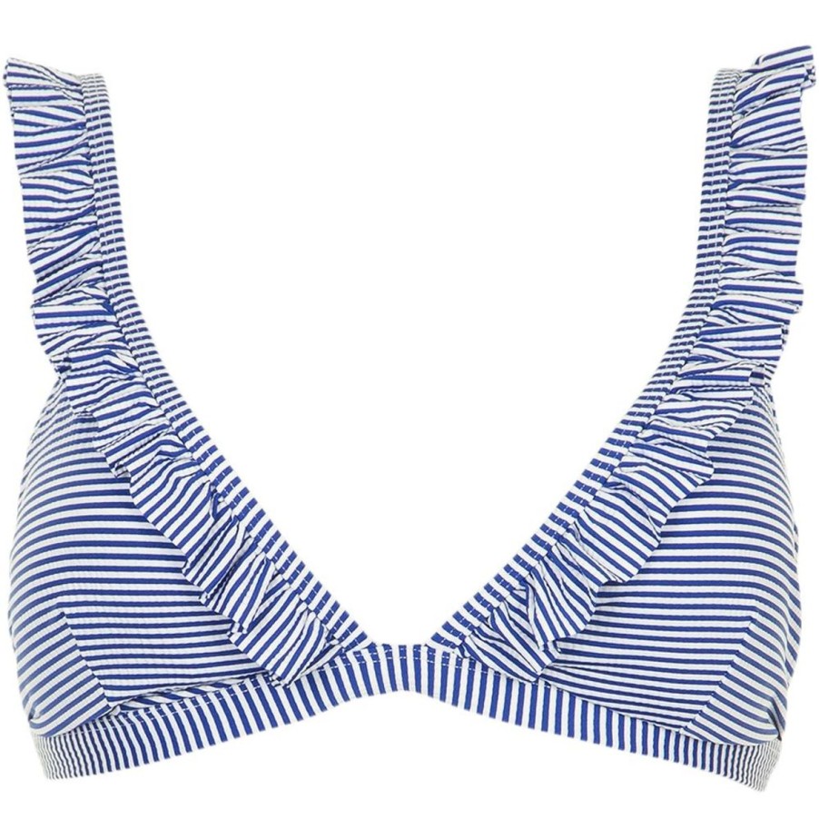 Badetoj Missya | Santorini Top - Blue/White