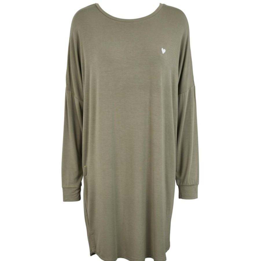 Hyggetoj Missya | Softness Nightshirt Ls - Green