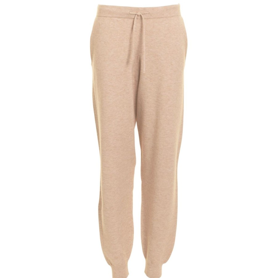 Hyggetoj Missya | Lazy Pant W. Rib - Nougat Melange