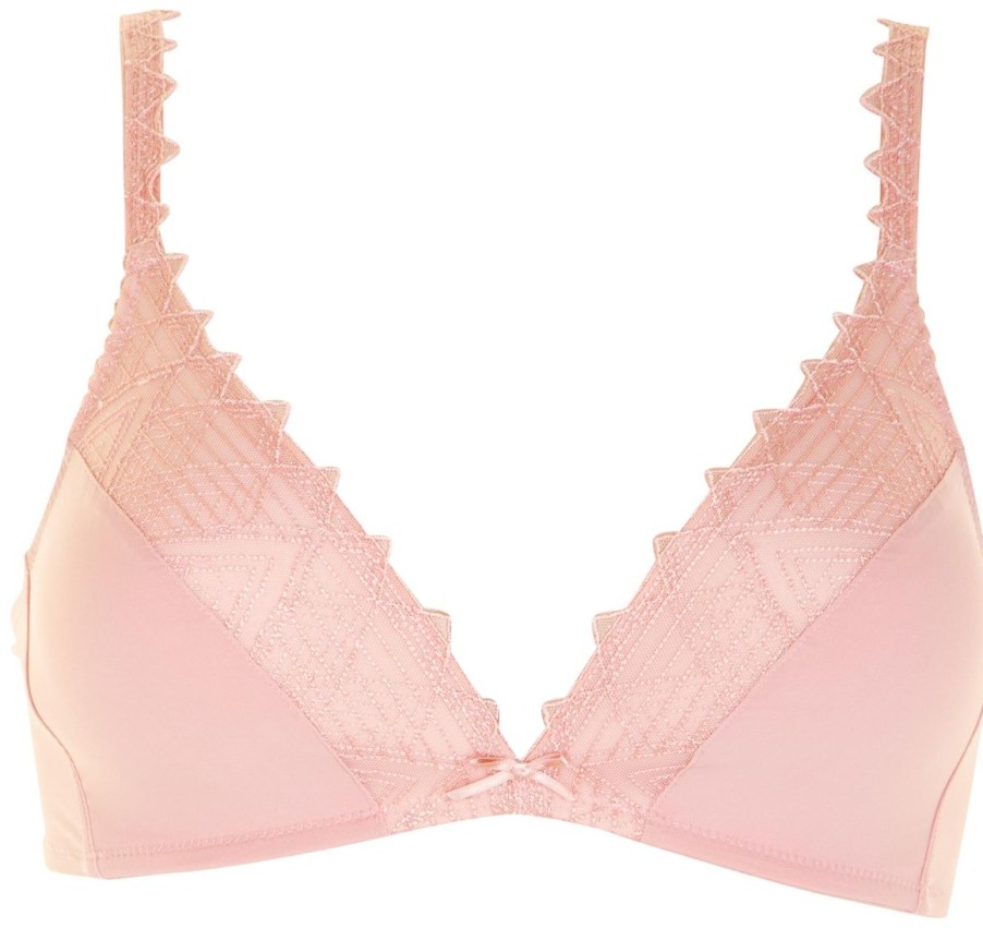 Undertoj Missya | Zoey Wireless Bra - Silver Pink