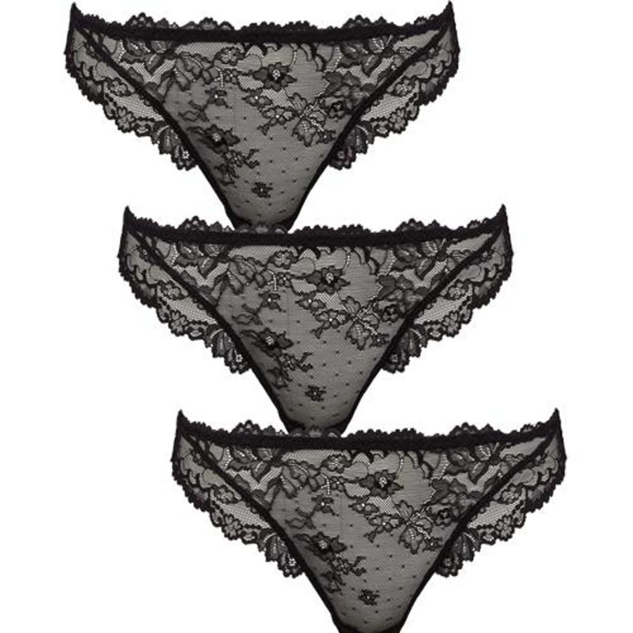 Undertoj Missya | Lace String 3-Pack - Black