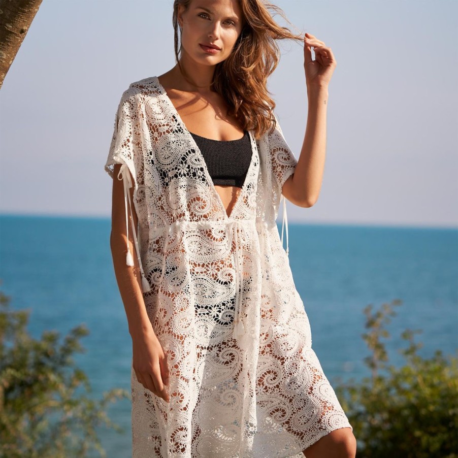 Badetoj Missya | Acapulco Beach Dress - White