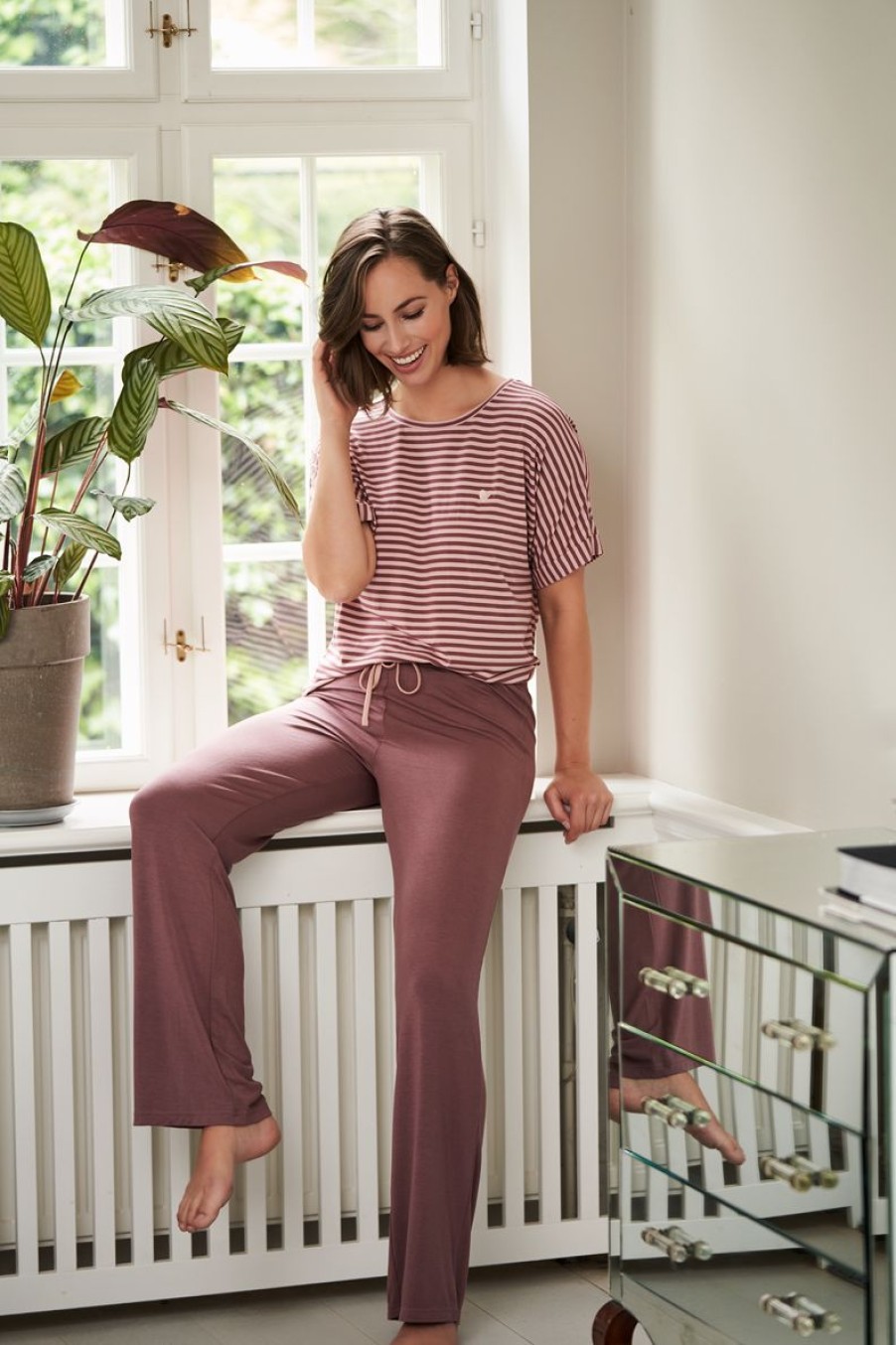 Hyggetoj Missya | Softness Wide Pant - Rose Taupe