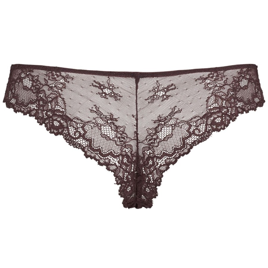 Undertoj Missya | Lace String 3-Pack - Dark Brown