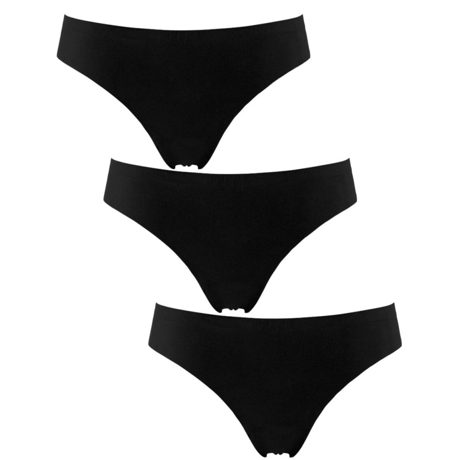 Undertoj Missya | Seamless String 3-Pack - Black