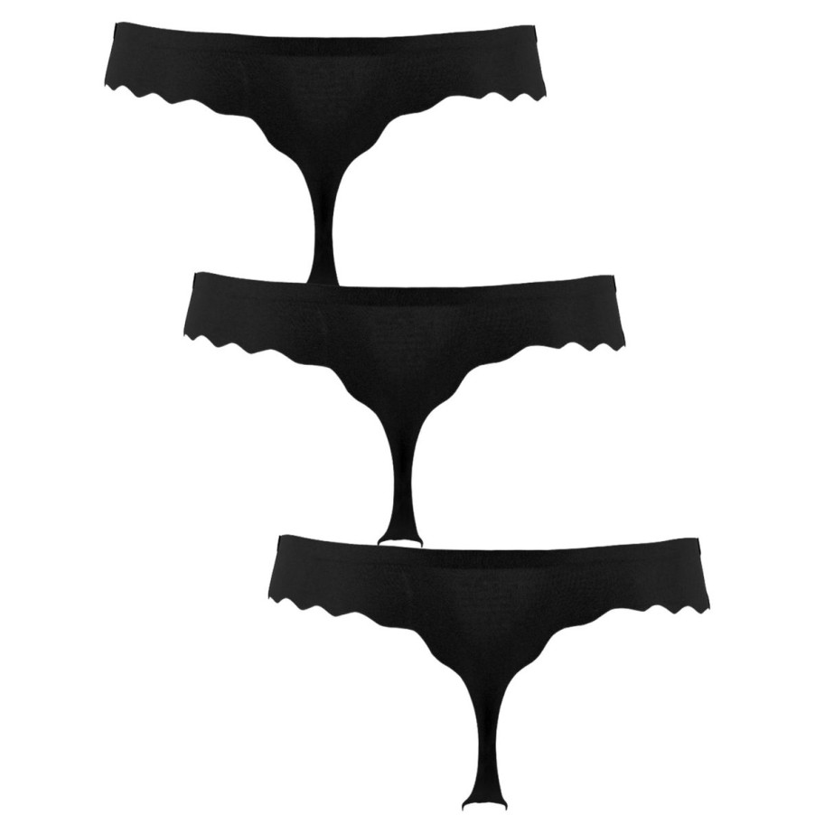 Undertoj Missya | Seamless String 3-Pack - Black