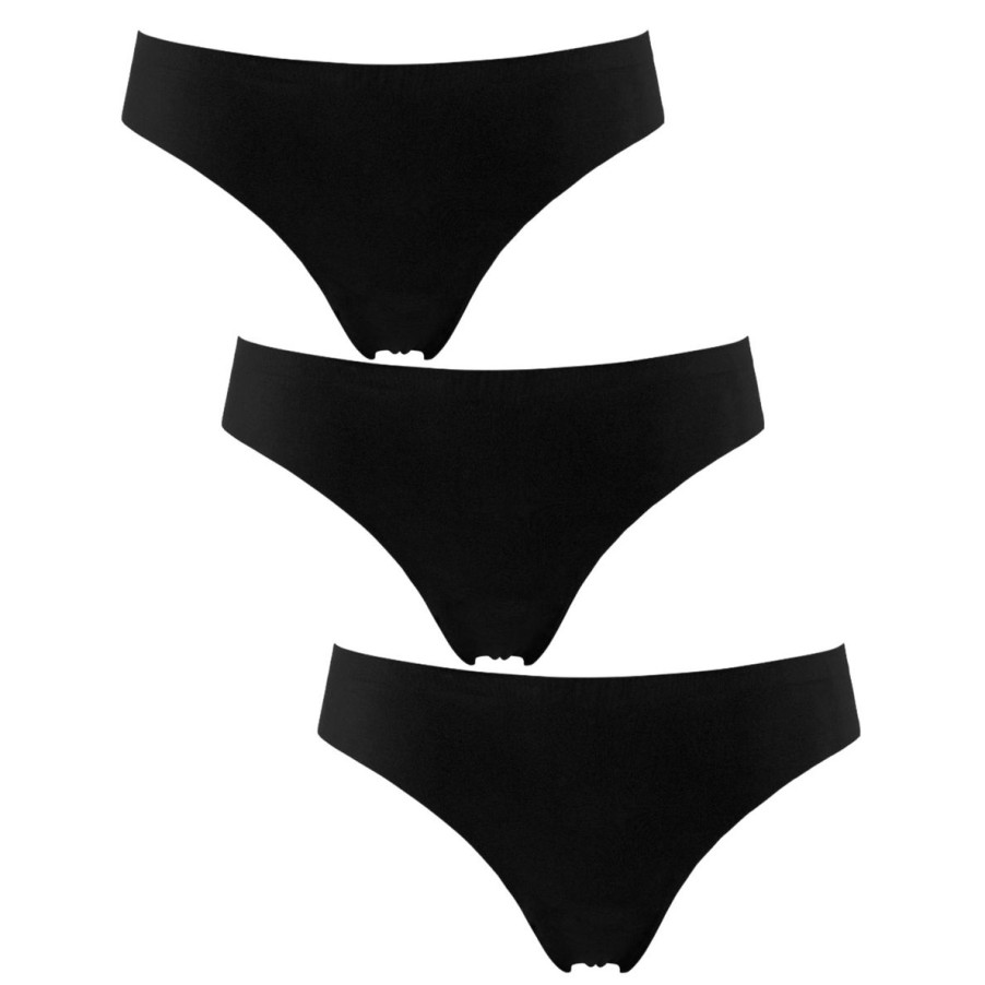 Undertoj Missya | Seamless String 3-Pack - Black