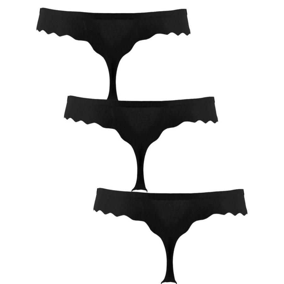 Undertoj Missya | Seamless String 3-Pack - Black