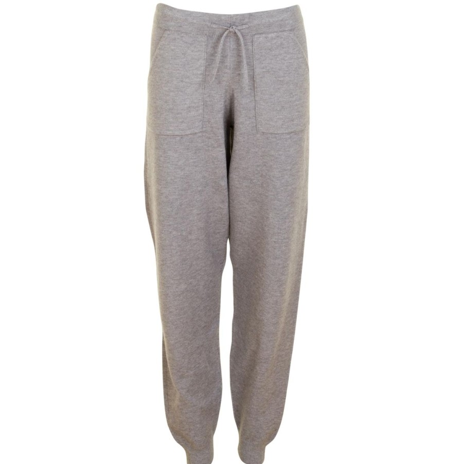 Hyggetoj Missya | Lazy Pant W. Rib - Grey Melange